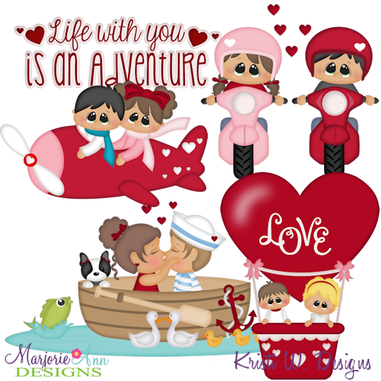 Our Love Is An Adventure SVG Cutting Files + Clipart - Click Image to Close